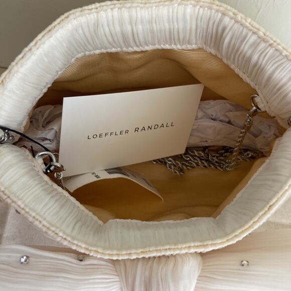 Loeffler Randall Cream Clutch with Bow - Picture 4 of 7
